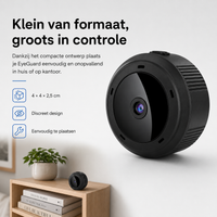 EyeGuard | Compacte WiFi Beveiligingscamera met HD Nachtzicht