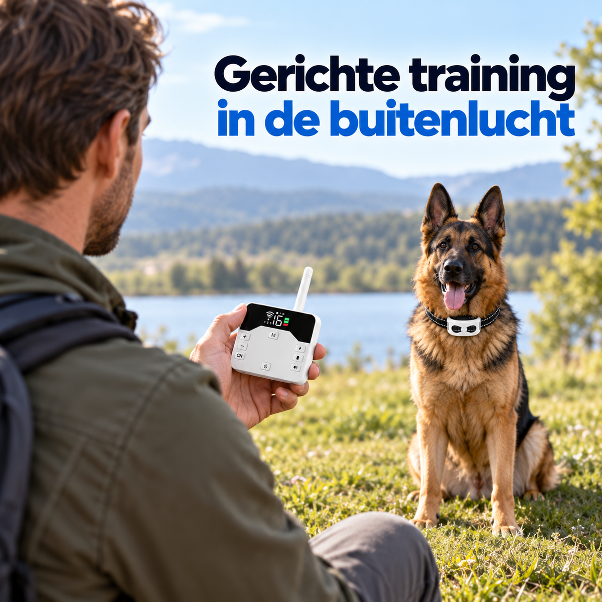 Trainingshalsband Grote Hond – 2-in-1 Draadloze Trainer met Bereik tot 300 m