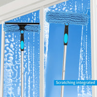 Skanto | Crystal Clear Raamreiniger – Professioneel 2-in-1 Telescoop Raam en Glas Reinigingssysteem