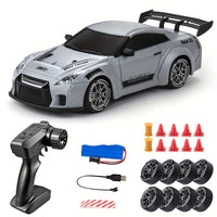Ultimate 1:24 RC Driftcar met LED-wielen – Oplaadbaar 4WD race speelgoed