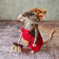 WhiskerWool™ – Handgemaakte, naaldvilt muis