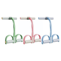 Voetpedaal Weerstandsband met 4 Buizen – Buiktrainer voor Thuis