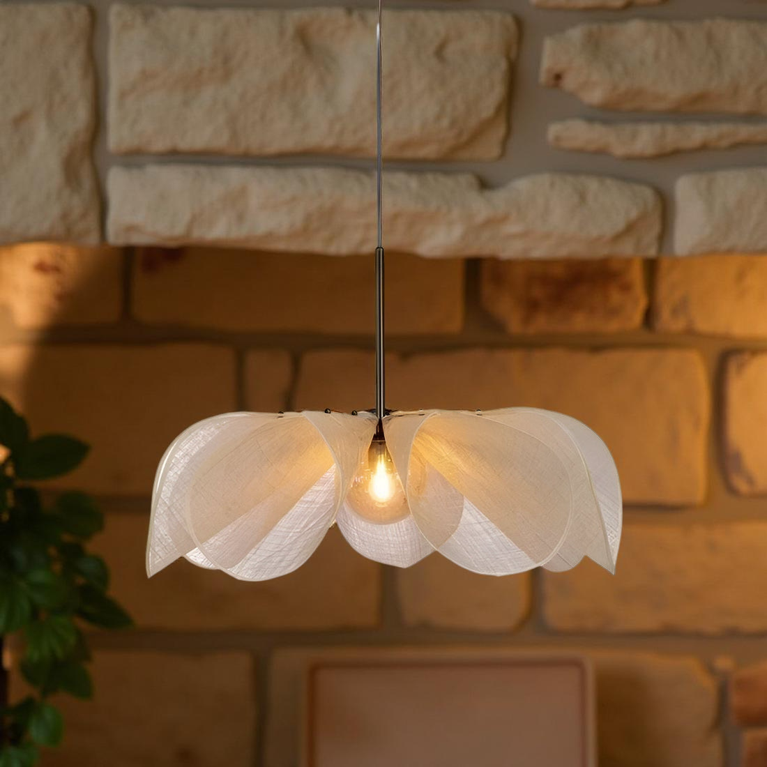 Fleur Flower Nordic Fabric Pendant Light