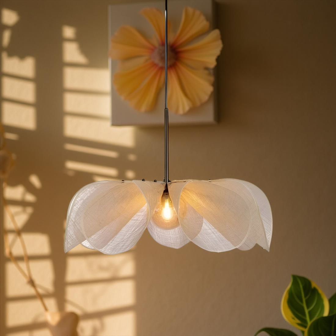 Fleur Flower Nordic Fabric Pendant Light