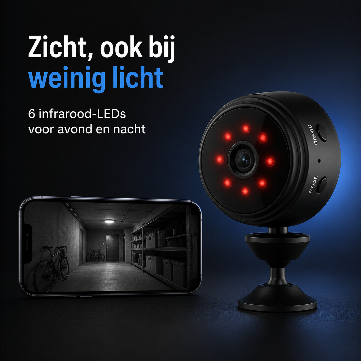 AutoVision | Draadloze Magnetische Beveiligingscamera met Nachtzicht