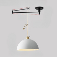 Moderne Plafondlamp met Verstelbare Lichtarmen voor Flexibele Verlichting