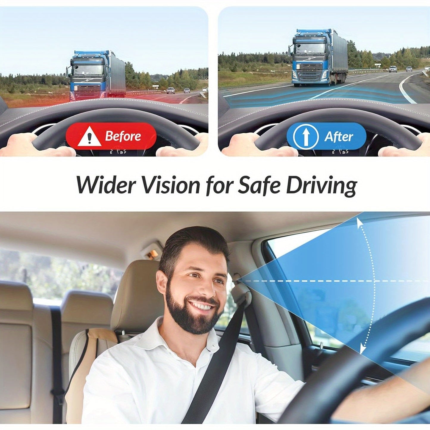 Ergonomisch Kussen Triacomfort | Driehoekige Vorm met Memory-Foam | Ademend en Drukverlagend | Voor Auto en Kantoor