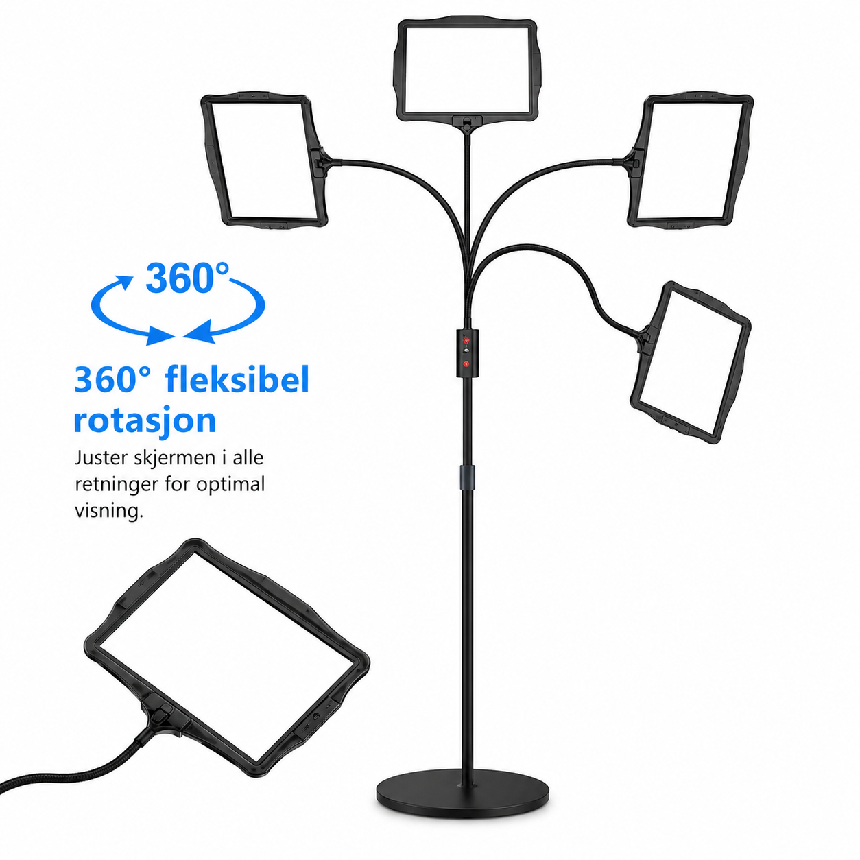 Vloerlamp met Vergrootglas – Perfect voor Detailwerk