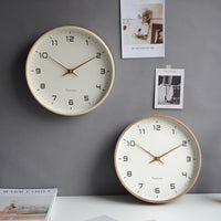 Minimalistische Wandklok met Houten Frame – Stijlvol, Tijdloos en Duidelijk