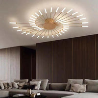 Arisha Industriële LED Plafondlamp Zwart/Goud Woonkamer Metaal