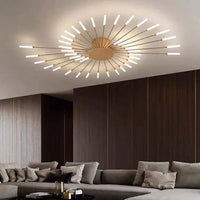 Moderne LED plafondlamp - minimalistisch design in zonnestraal stijl