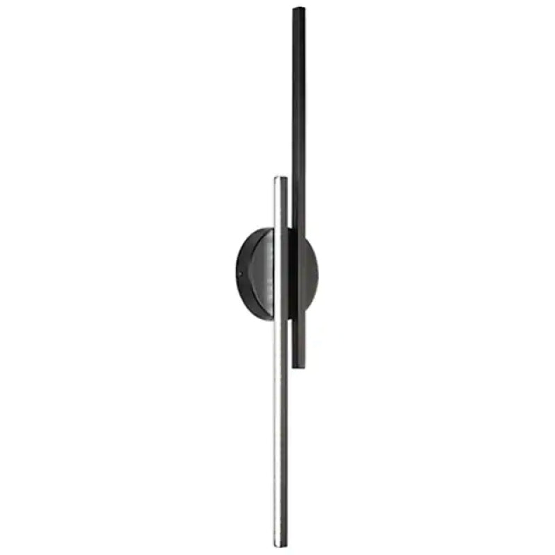Elgo Moderne Nordic Schijf/Lineaire Metalen LED Wandlamp, Zwart/Wit