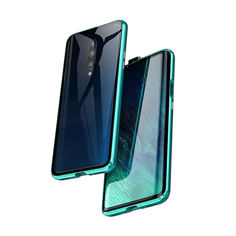 Magnetische geharde glazen dubbelzijdige telefoonhoes voor Samsung