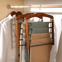SpaceSaver - Houten multifunctionele broek- en kledinghanger
