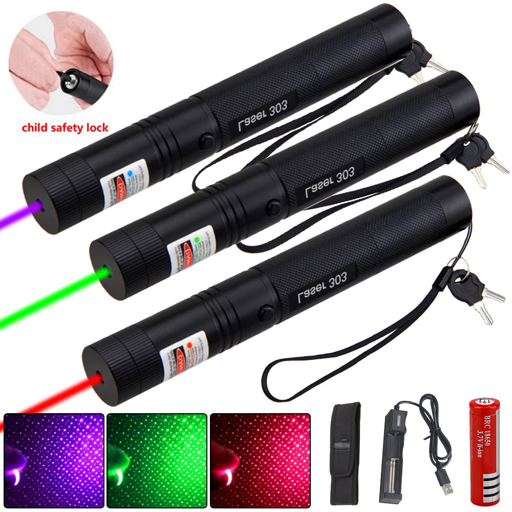 Skanto | Zelara-Power Laser Pointer 303 - Oplaadbare Zichtbare USB Laser Pointer met Hoge Vermogen