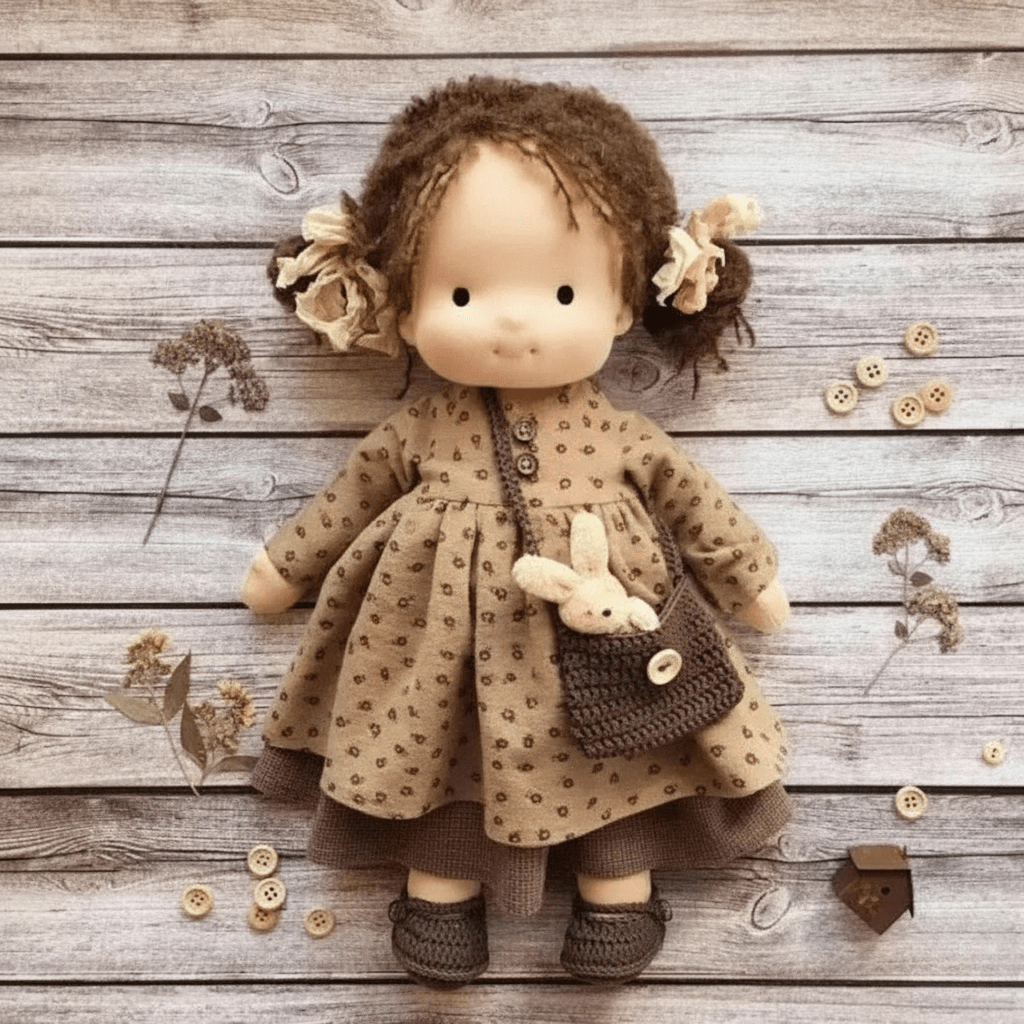 Selina – Handgemaakte Katoenen Waldorf-pop voor creatief spel