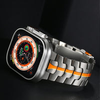Veralis Titanium Apple Watch Band Met Hypoallergene Sluiting