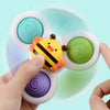 PurePlay Montessori Spinner Speelgoed | Zuignap sensorisch speelgoed voor baby's - geweldig voor tafels, ramen & kinderstoelen