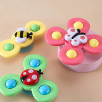 PurePlay Montessori Spinner Speelgoed | Zuignap sensorisch speelgoed voor baby's - geweldig voor tafels, ramen & kinderstoelen