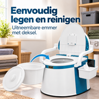 Draagbaar Noodtoilet voor Noodsituaties, Stroomuitval & Off-Grid Gebruik