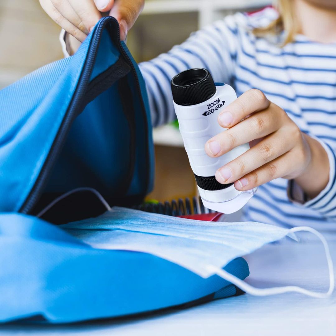 Pocket Microscoop voor Kinderen - Draagbare Wetenschappelijke Ontdekking