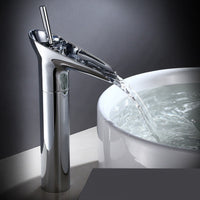 Waterval Wastafelmengkraan in Messing met Elegante Ontwerp voor Badkamer