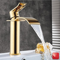 Wastafelkranen Waterval Kraan Messing Wastafel Mengkraan
