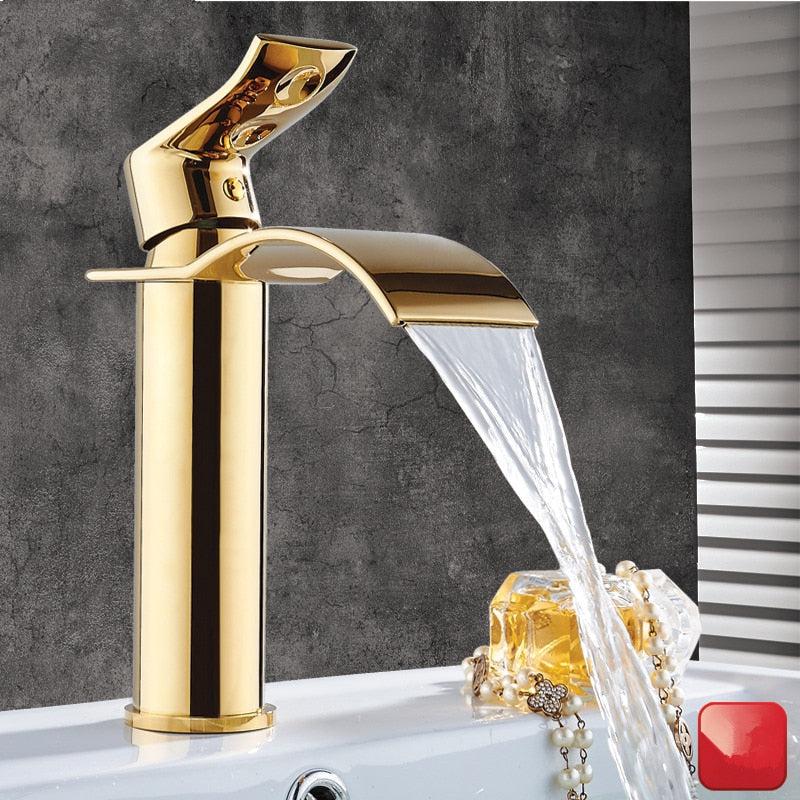 Wastafelkranen Waterval Kraan Messing Wastafel Mengkraan