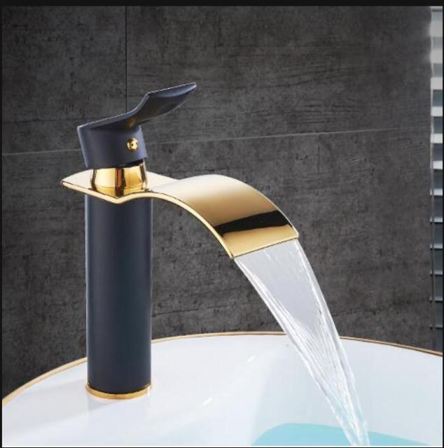 Wastafelkranen Waterval Kraan Messing Wastafel Mengkraan