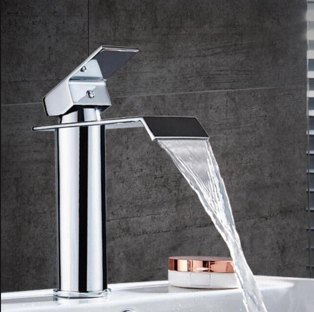 Wastafelkranen Waterval Kraan Messing Wastafel Mengkraan