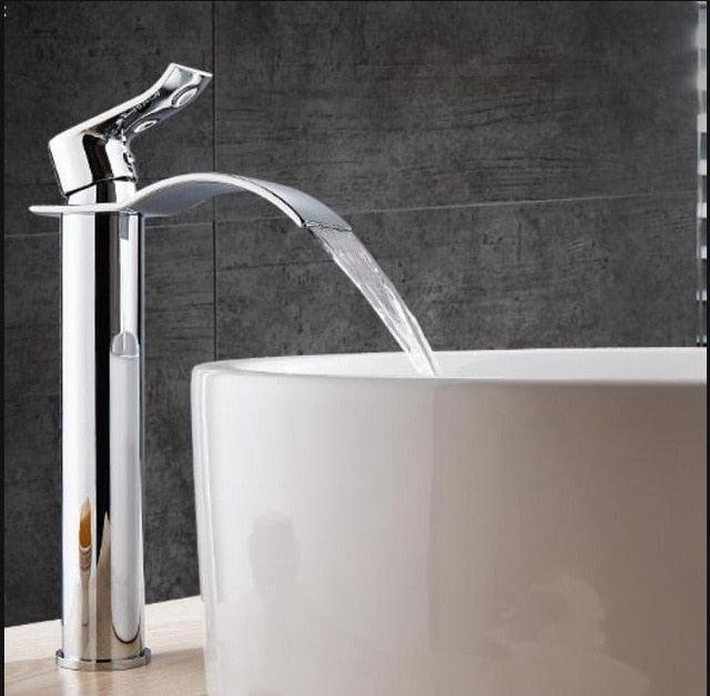 Wastafelkranen Waterval Kraan Messing Wastafel Mengkraan
