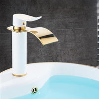 Wastafelkranen Waterval Kraan Messing Wastafel Mengkraan