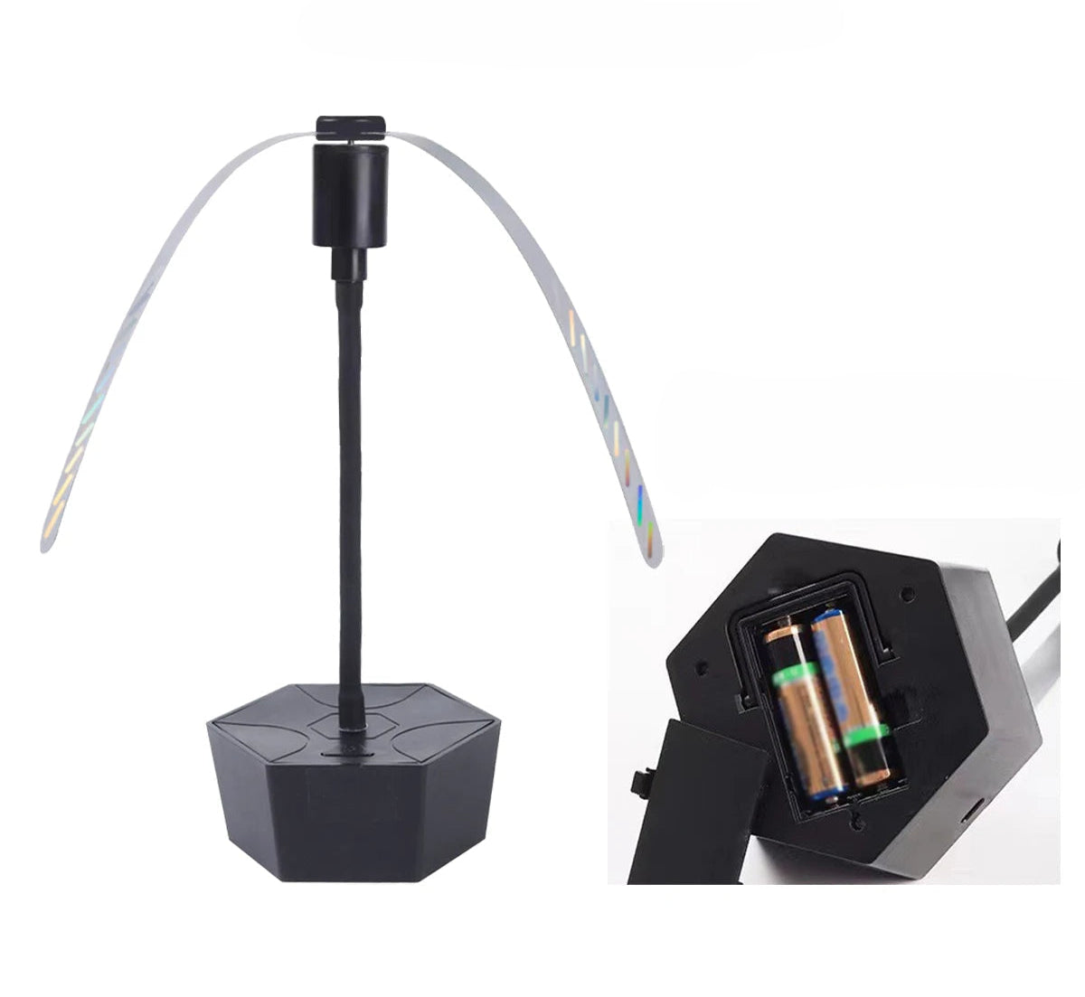 Tafelblad Vliegenafschrikkende Ventilator Rotating Insectenafschrikmiddel