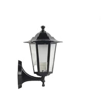 Buitenwandlamp met Bewegingssensor en Zwart Metalen Frame
