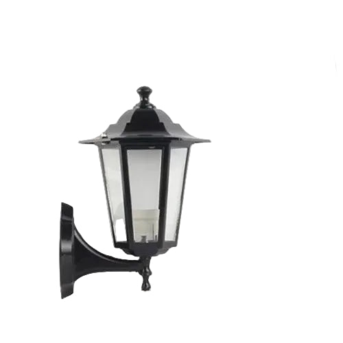 Buitenwandlamp met Bewegingssensor en Zwart Metalen Frame