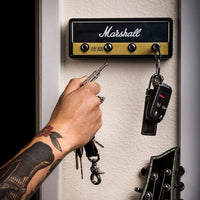 Keyamp Sleutelhanger | Gitaarversterker-Design | Wandmontage Sleutelbord met Jack-ingangen