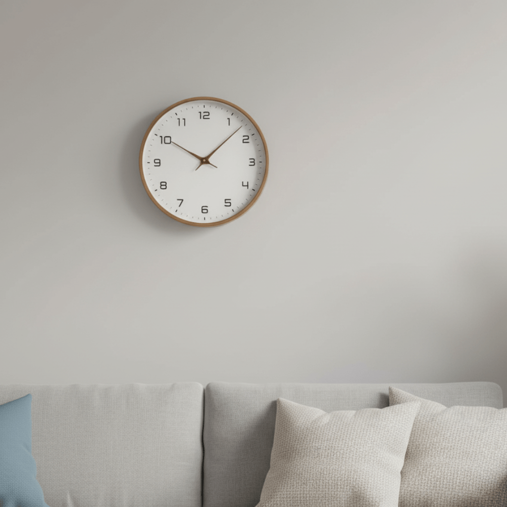 NordischHout – Stijlvolle Houten Wandklok Voor Modern Wonen