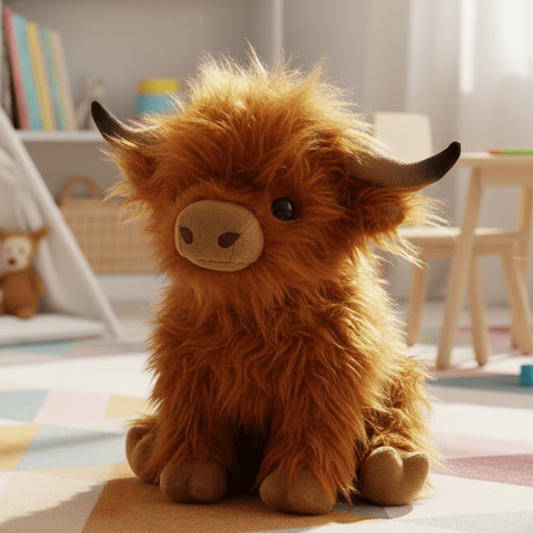 CUDDLY HIGHLAND Koe – Zacht Pluche Speelgoed voor Knuffelvrienden
