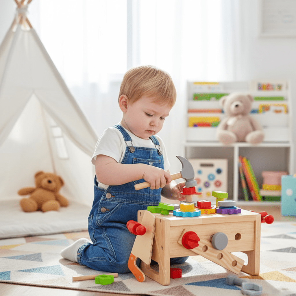 WoodCraft Kids Toolbox – Creatief Bouwen & Ontdekken voor Kinderen vanaf 6 Maanden