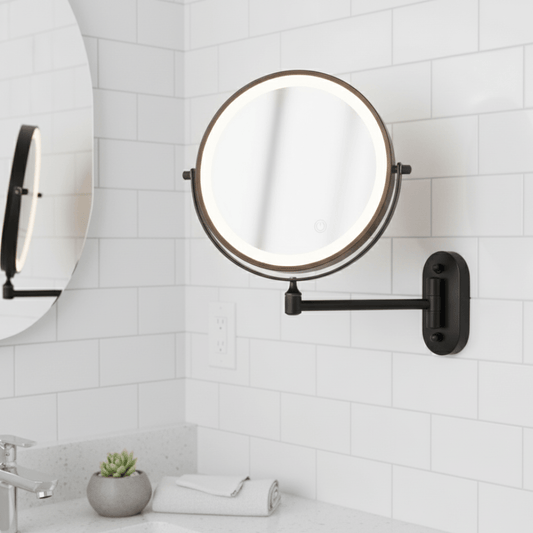 MAGNIFILUX – LED Vergrotende Spiegel met Instelbare Verlichting en Oplaadbare Accu