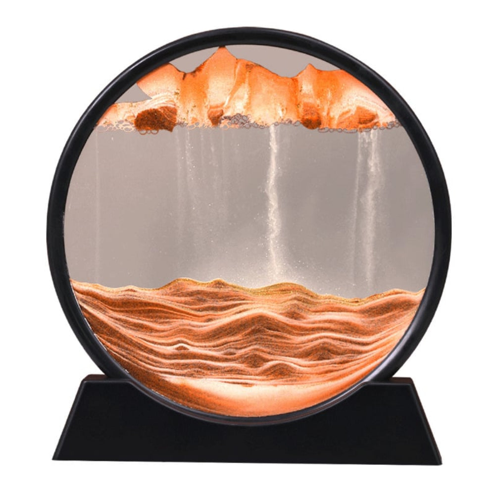3D Beweeglijke Zandkunst - Rustgevende Glaskunst voor Elke Ruimte