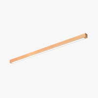 Arisha Linear Slim Plafondlamp, Hout