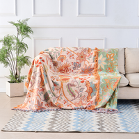 Rustieke Bloemen Boho Deken | 100% Katoenen Bloemen Deken