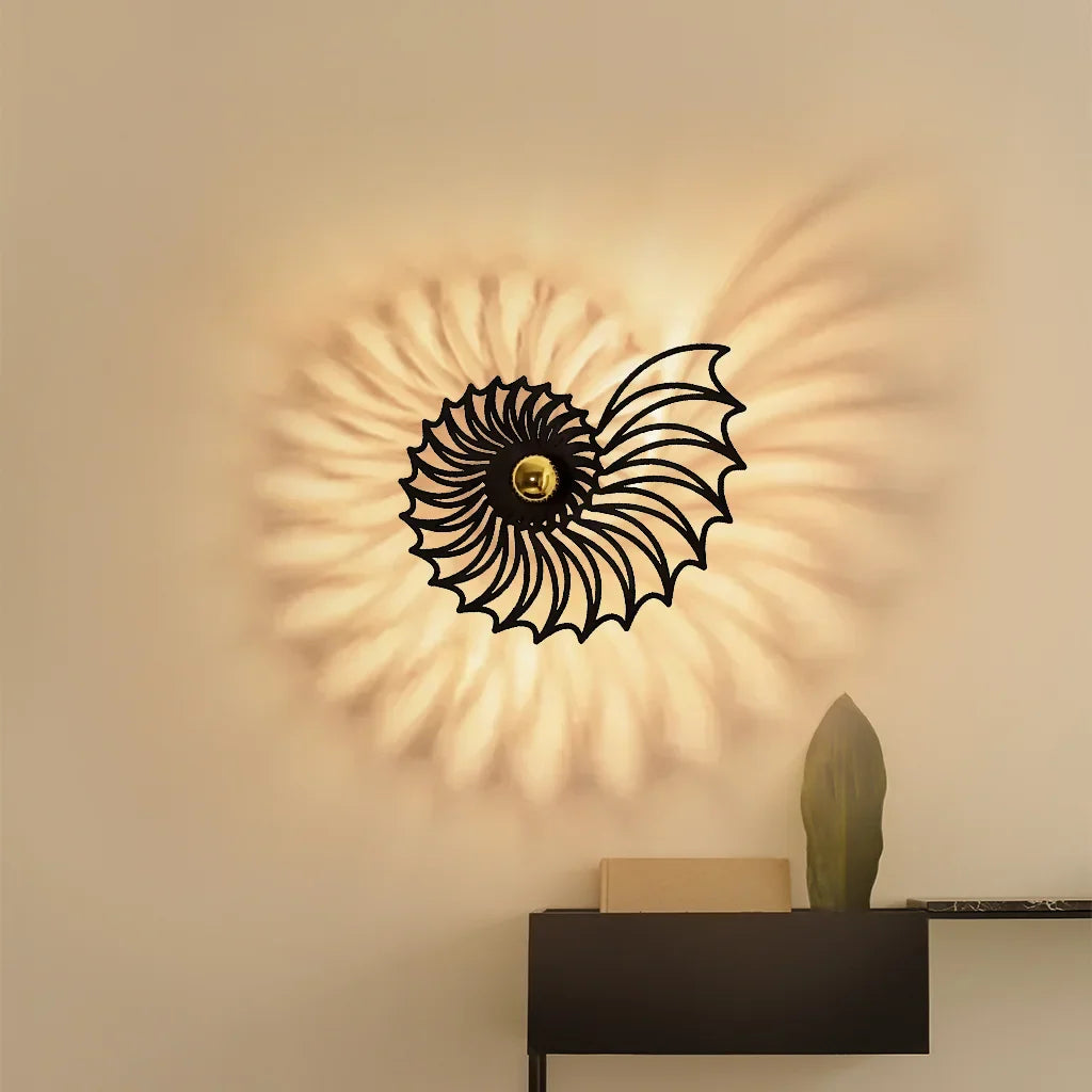 Aegir Nautilus Design Decoratieve LED Wandlamp