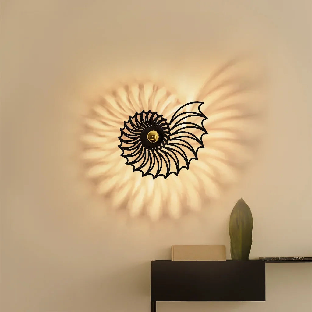 Aegir Nautilus Design Decoratieve LED Wandlamp