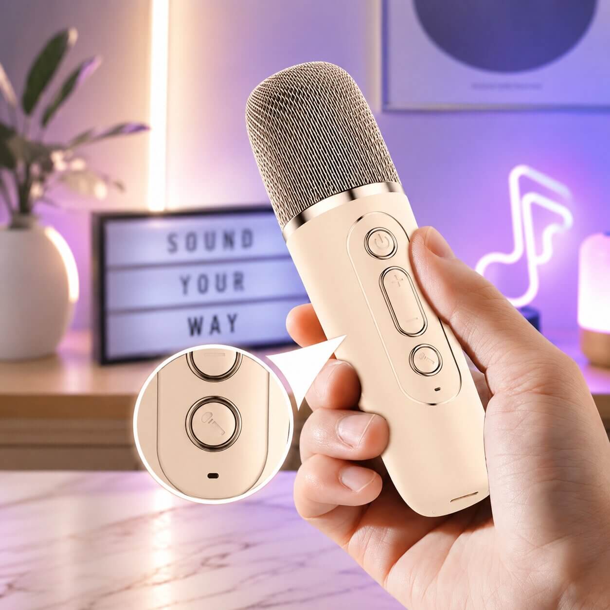 Bluetooth Karaoke Machine met Microfoon | Sangesse