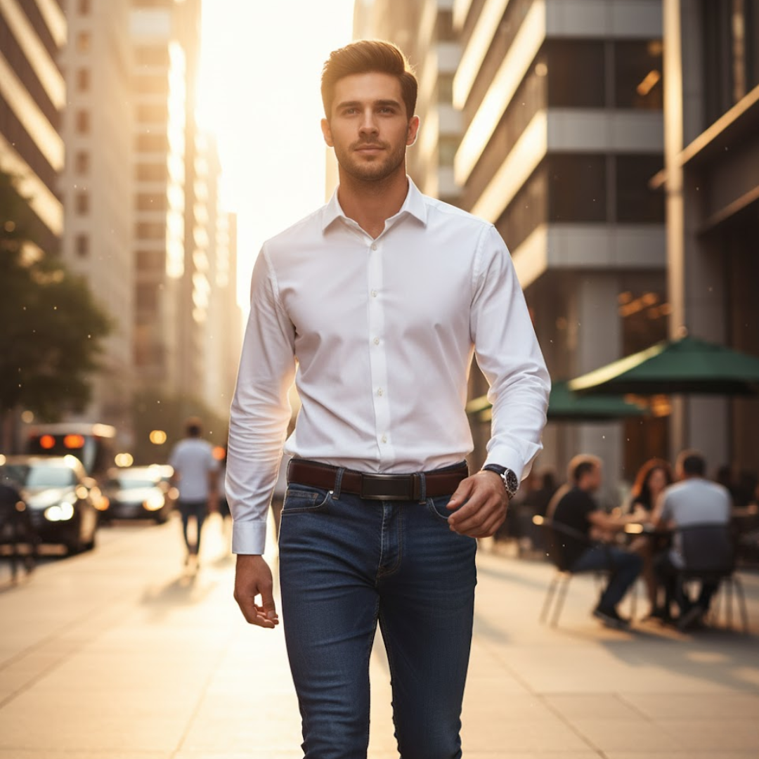 BoldBelt | Elegante herenriem met automatische gesp