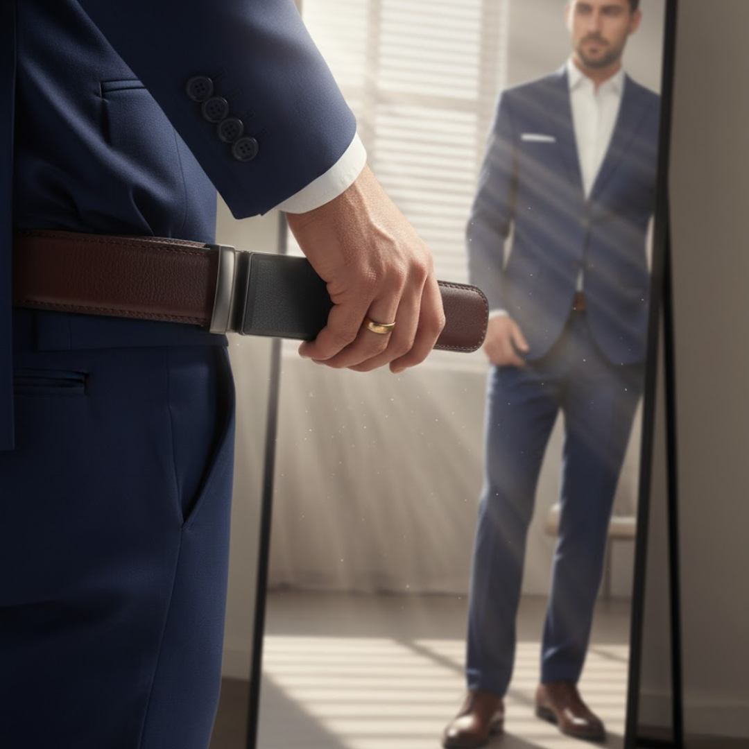 BoldBelt | Elegante herenriem met automatische gesp
