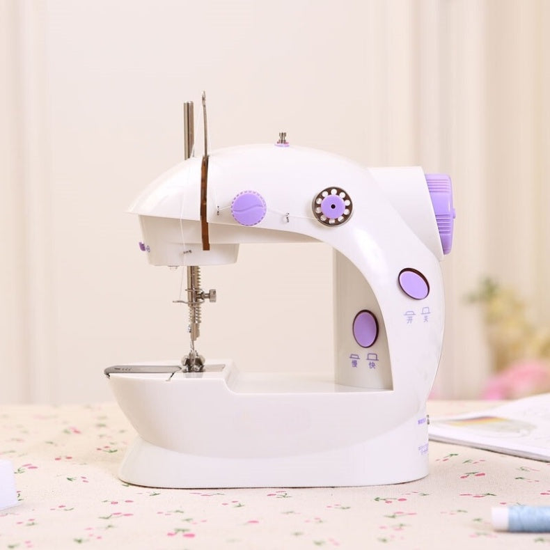 Mini Naai Machine Draagbaar Elektrisch + Voetpedaal Bivolt 110V/220V