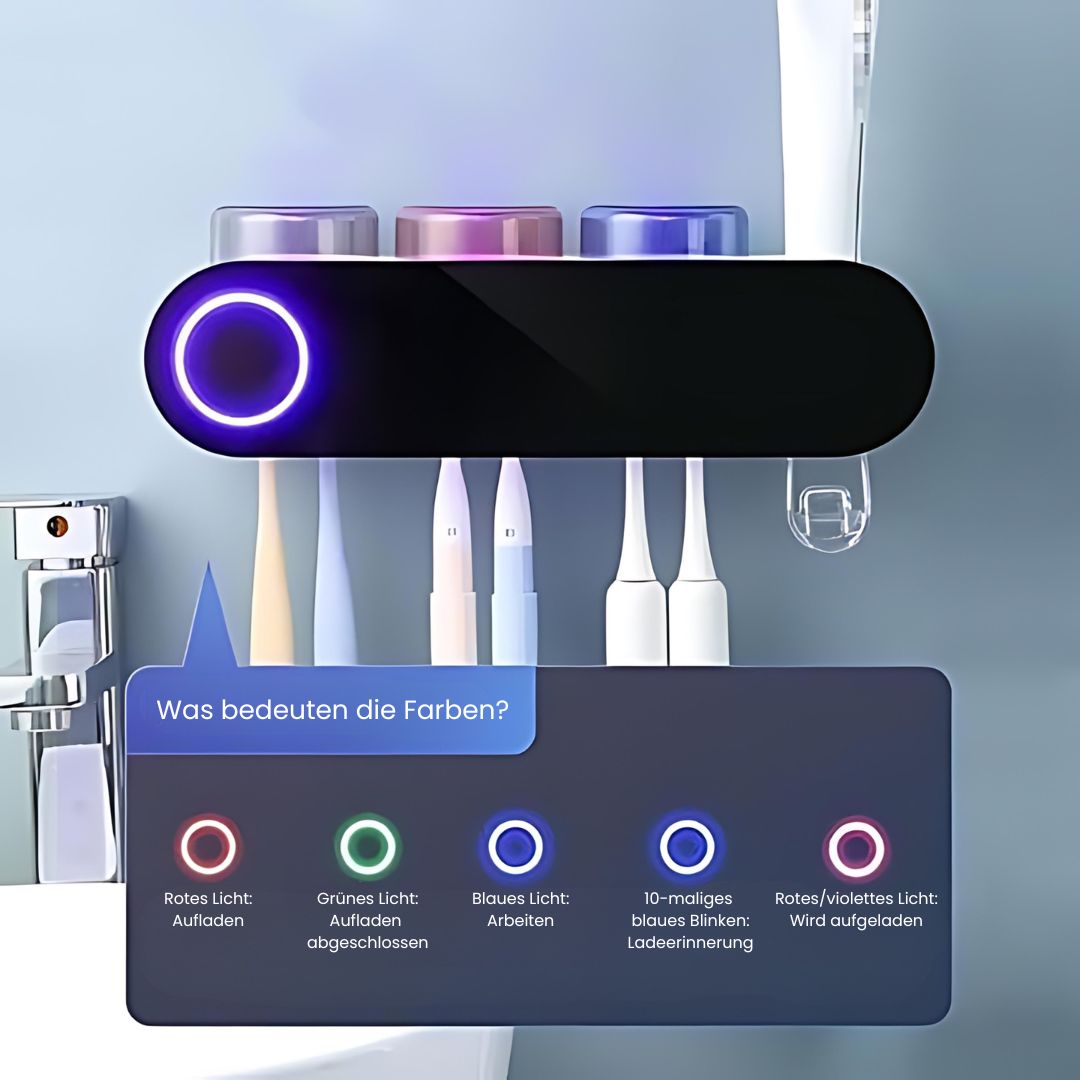 Tandenborstelhouder met automatische desinfectie | BrushDock